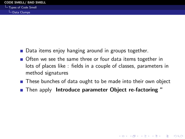 Code Smells and Its type (With Example) | PDF