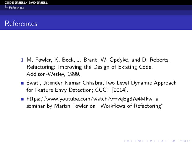 Code Smells and Its type (With Example) | PDF