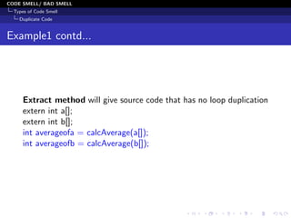 Python Code Smell Example Code Smells and Its type (With Example) | PDF