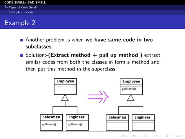 Code Smells and Its type (With Example) | PDF