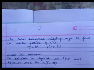 Graphics exercise (b.tech)