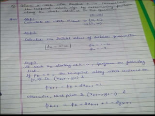 Graphics exercise (b.tech)