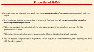 Single Molecular Magnets: A very Basic Approach to Understand