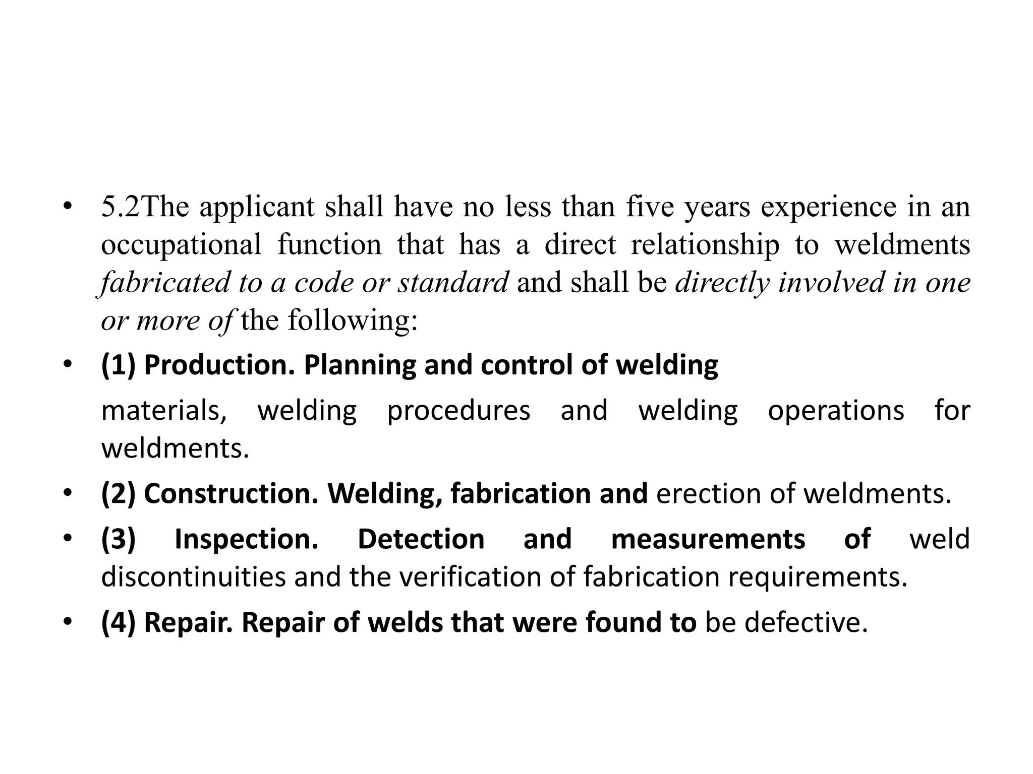 American Welding Society (AWS) Certifications for WELDING INSPECTOR WELDING ENGINEER EDUCATION PPT