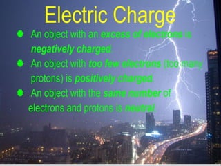 Gravitational and Electrical Forces