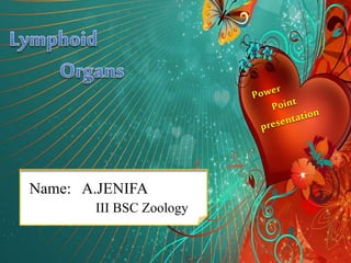 Name: A.JENIFA
III BSC Zoology
 