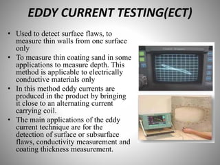 Ect Testing Non Destructive Testing | PPTX