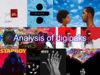 Analysis of digipaks
 