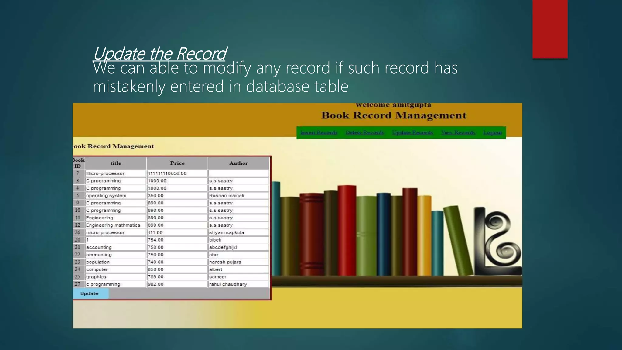 Report of Student management system | PPTX | Operating Systems ...