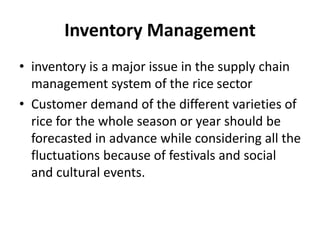Management and ramping of rice production in INDIA ; need of the hour ...