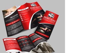 Professional trifold brochure