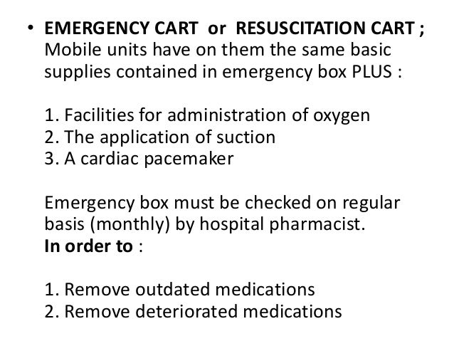 Hospital Pharmacy - Dispensing During Off Hours