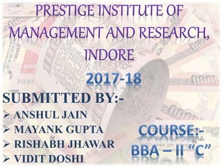 SUBMITTED BY:-
 ANSHUL JAIN
 MAYANK GUPTA
 RISHABH JHAWAR
 VIDIT DOSHI
 