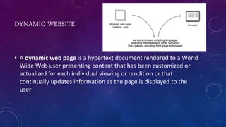 WEBSITE | PPTX | Web Design and HTML | Internet