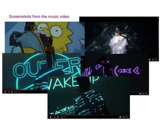 Screenshots from the music video