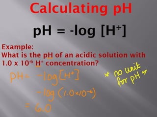 pH and [H+]