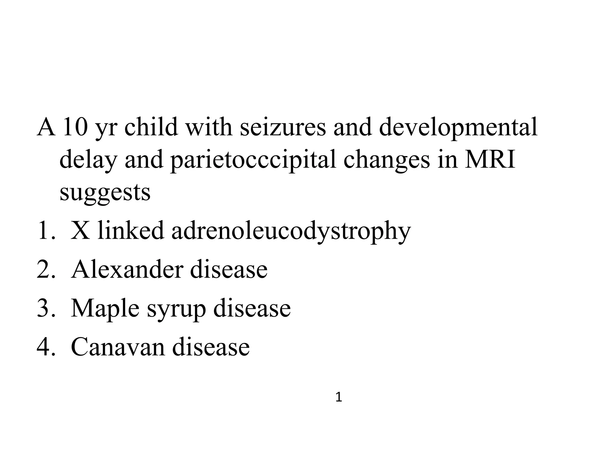 Pediatric neurology mcq PPT