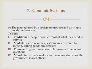 seven elementary concept of culture | PPTX