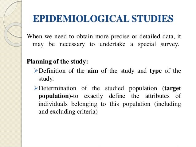 Phd epidemiology research proposal