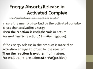 Activated Complex Example Activated Complex | Google Science | PPTX