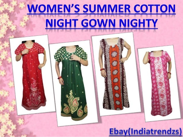 women's cotton sleep gowns