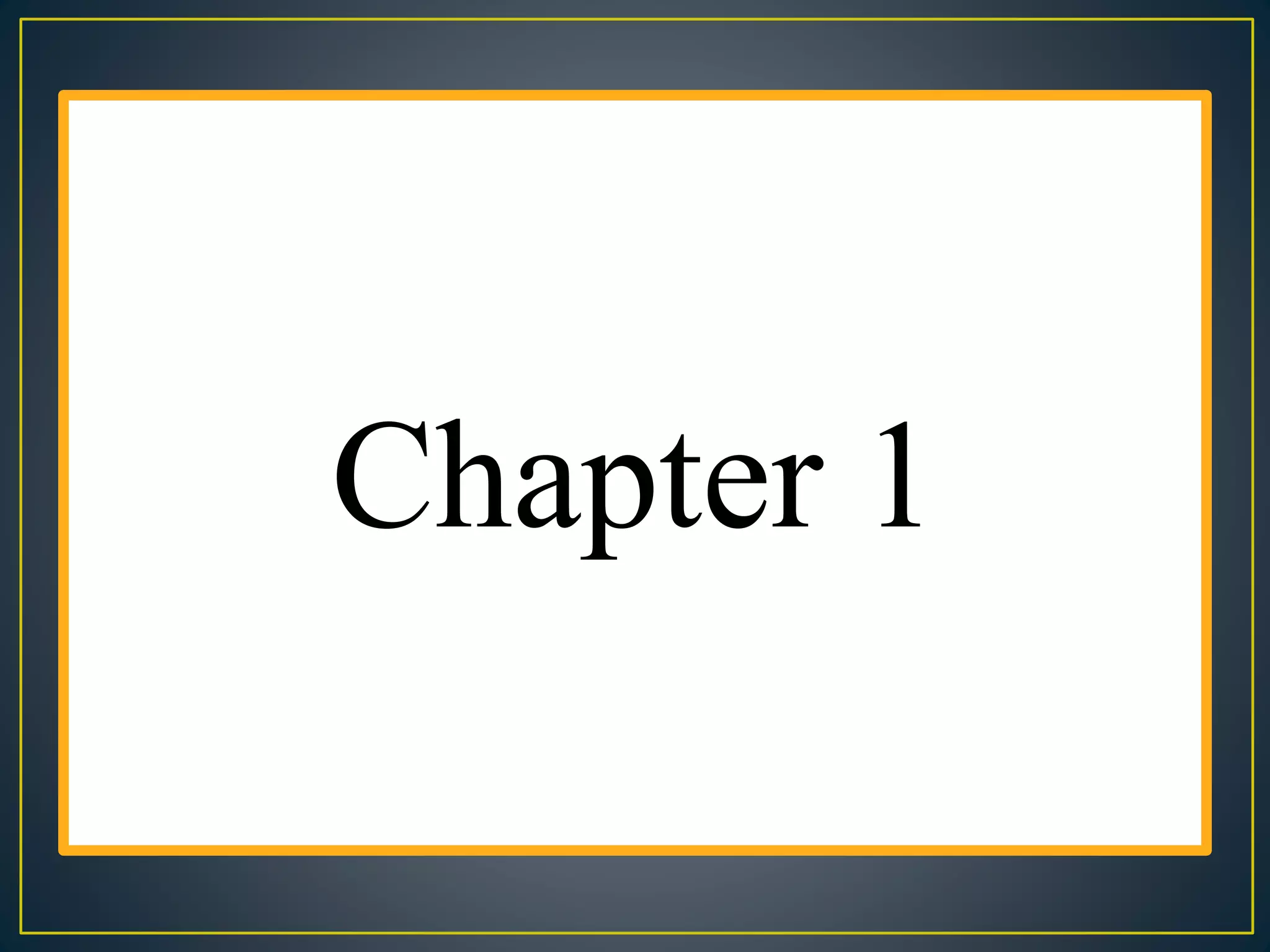 Chapter 1
 