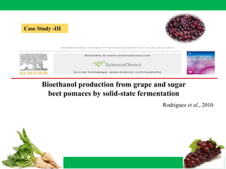 Bioethanol production from fruits and vegetable wastes | PPTX