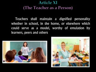 Code Of Ethics For Professional Teachers In The Philippines