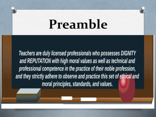 Code Of Ethics For Professional Teachers In The Philippines