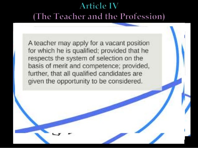 Code Of Ethics For Professional Teachers In The Philippines Code Of Ethics For Professional Teachers In The Philippines