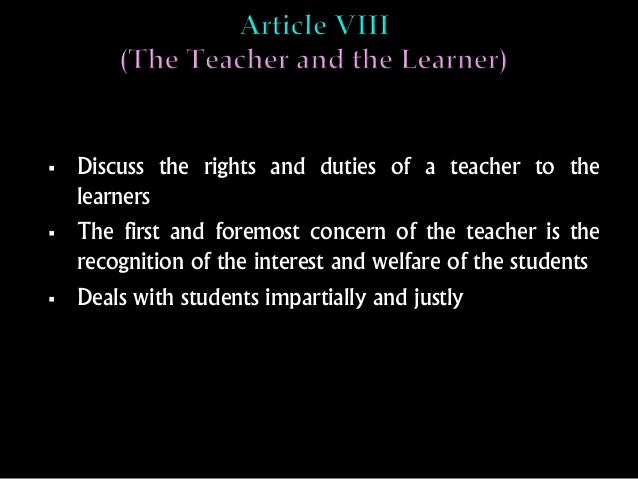 Code Of Ethics For Professional Teachers In The Philippines Code Of Ethics For Professional Teachers In The Philippines