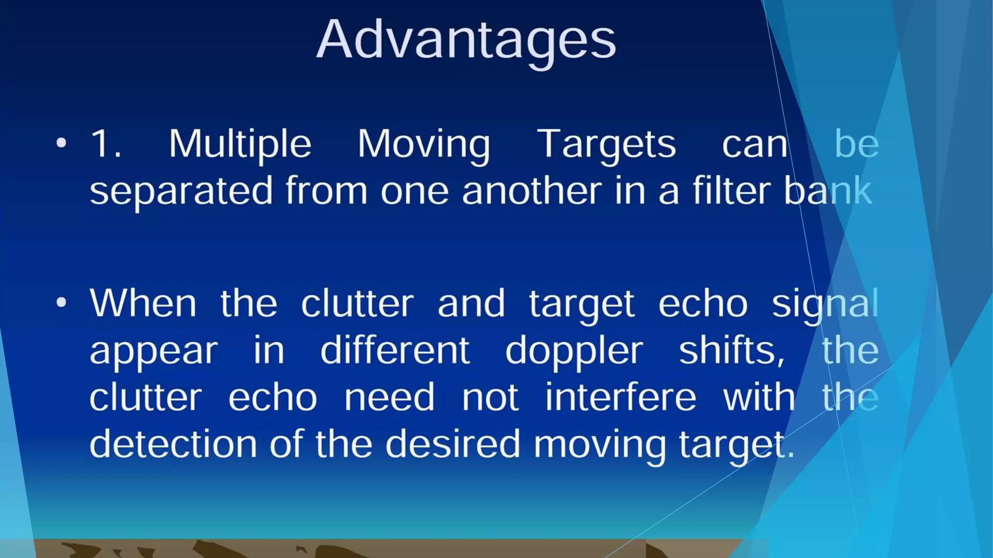 Moving target indicator radar (MTI)