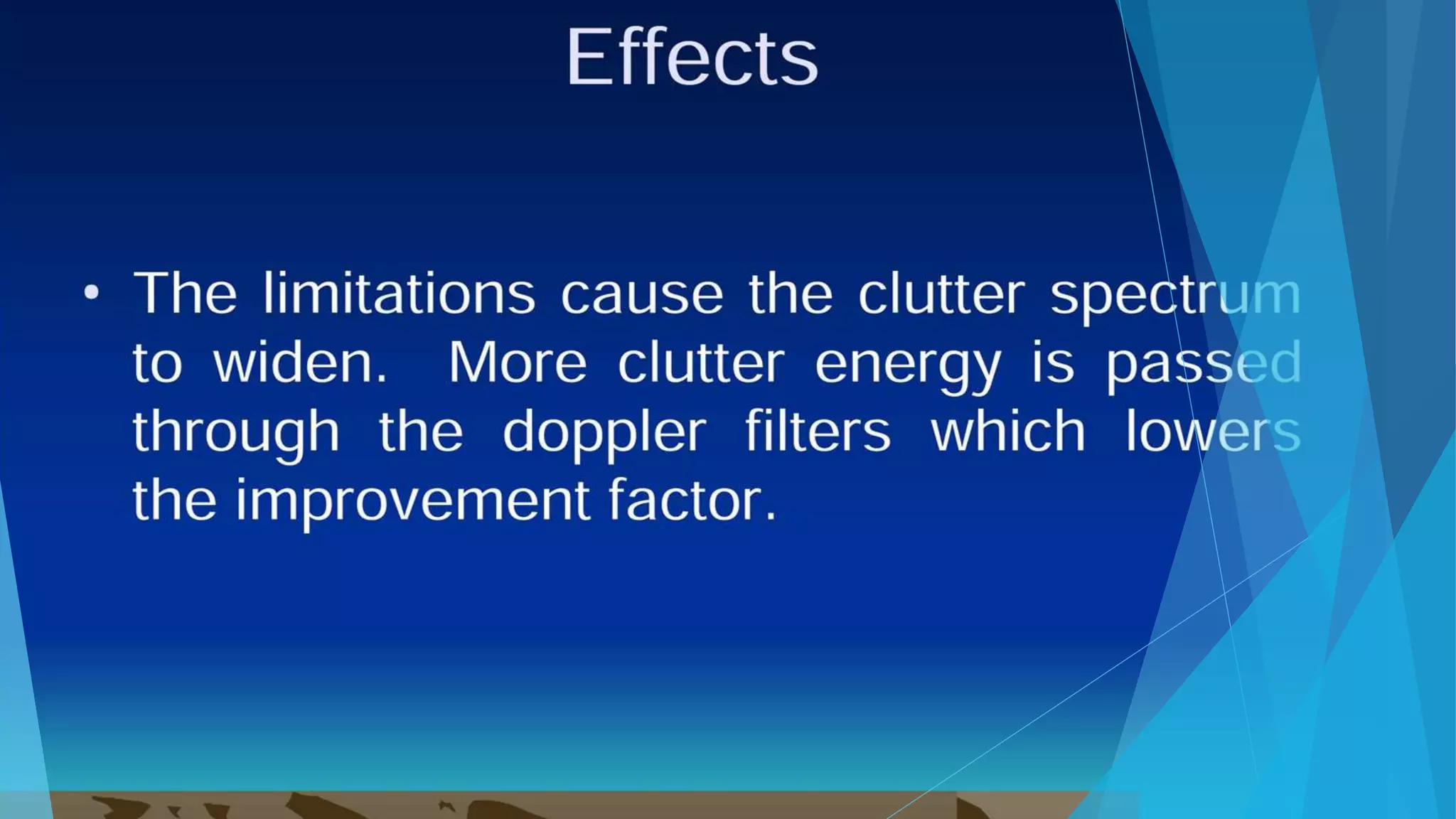Moving target indicator radar (MTI)