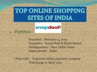 4. SNAPDEAL :-
 