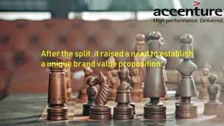 After the split ,it raised a need to establish
a unique brand value proposition.
 