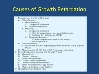 Causes of Growth Retardation
 