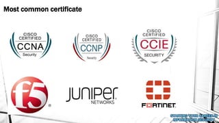 Most common certificate
 