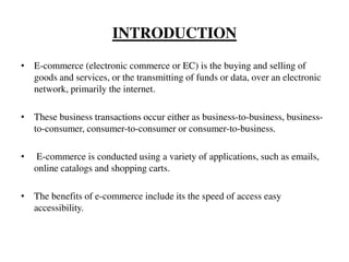STUDY ON IMPACT OF E-COMMERCE ON BUYING BEHAVIOUR | PDF