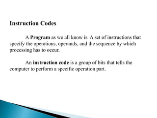 Instruction codes | PPT