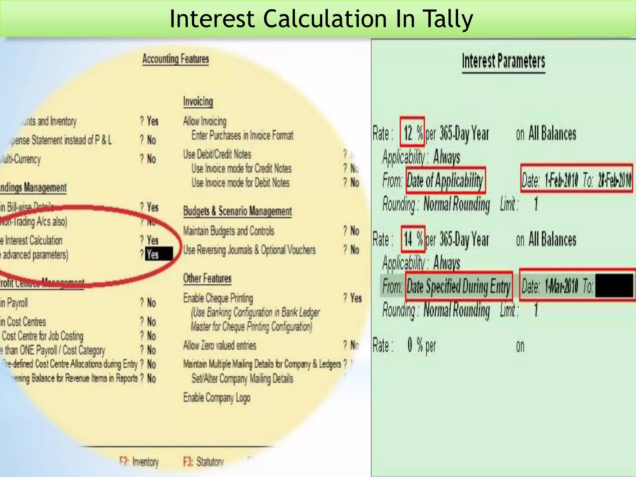 Interest Calculation In Tally
 