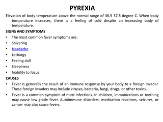 Pyrexia Temperature Range Presentation1 | PPTX