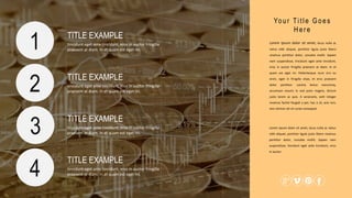 TITLE EXAMPLE
tincidunt eget ante tincidunt, eros in auctor fringilla
praesent at diam. In et quam est eget mi.
TITLE EXAMPLE
tincidunt eget ante tincidunt, eros in auctor fringilla
praesent at diam. In et quam est eget mi.
TITLE EXAMPLE
tincidunt eget ante tincidunt, eros in auctor fringilla
praesent at diam. In et quam est eget mi.
TITLE EXAMPLE
tincidunt eget ante tincidunt, eros in auctor fringilla
praesent at diam. In et quam est eget mi.
1
2
3
4
Lorem ipsum dolor sit amet, lacus nulla ac
netus nibh aliquet, porttitor ligula justo libero
vivamus porttitor dolor, conubia mollit. Sapien
nam suspendisse, tincidunt eget ante tincidunt,
eros in auctor fringilla praesent at diam. In et
quam est eget mi. Pellentesque nunc orci eu
enim, eget in fringilla vitae, et eros praesent
dolor porttitor. Lacinia lectus nonummy,
accumsan mauris in sed justo magnis, dictum
justo lorem ac quis. A venenatis, velit integer
vivamus facilisi feugiat a per, hac a sit, wisi non,
wisi ultrices vel sit curae consequat
Lorem ipsum dolor sit amet, lacus nulla ac netus
nibh aliquet, porttitor ligula justo libero vivamus
porttitor dolor, conubia mollit. Sapien nam
suspendisse, tincidunt eget ante tincidunt, eros
in auctor
Your Title G oes
Her e
 