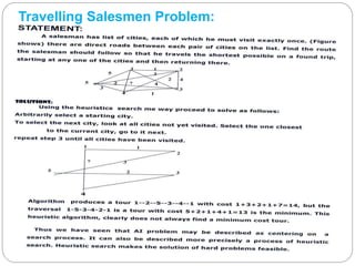 Travelling Salesmen Problem:
 