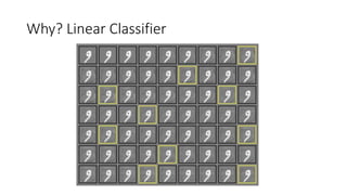 Why? Linear Classifier
 