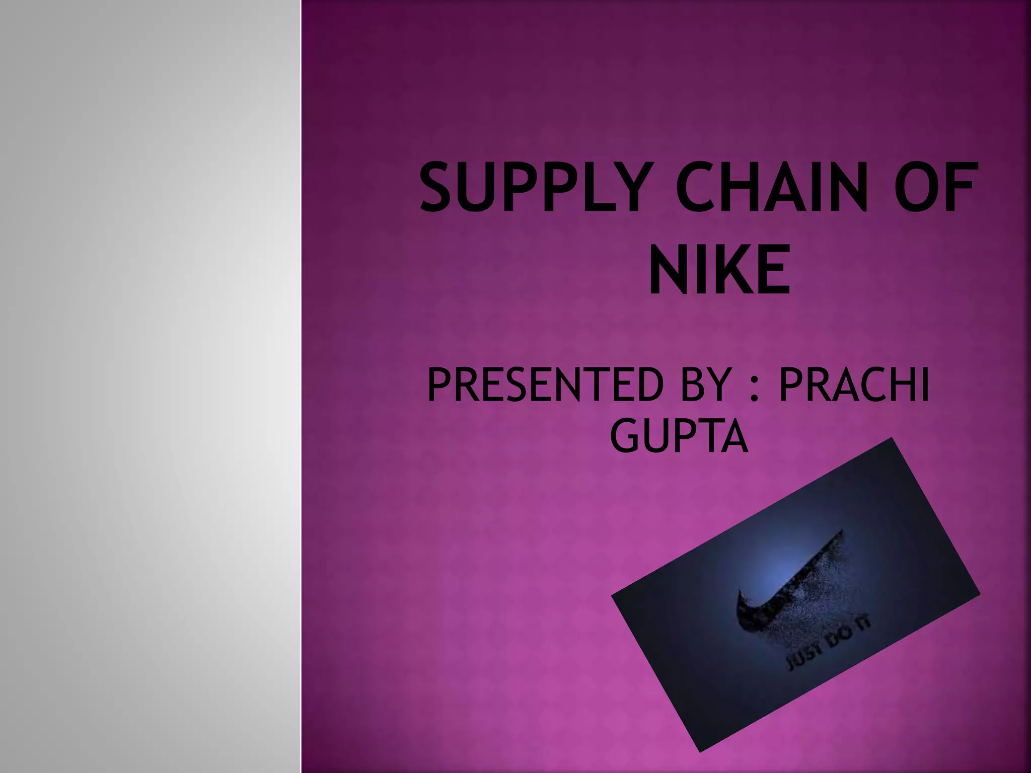 nike supply chain management ppt
