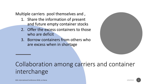 Container Interchange: the 6 R Model Approach | PPT