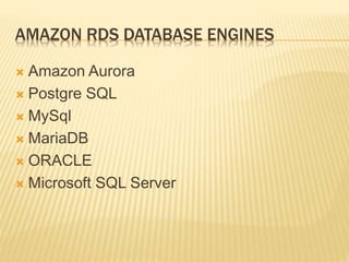 Amazon Web Services (Database) | PPT image.