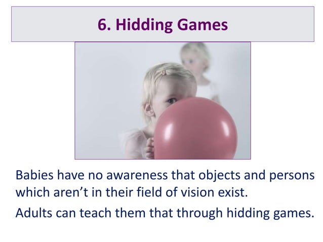 8 ways to promote the cognitive development of babies | PPT