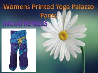 Womens Printed Style Palazzo Pants