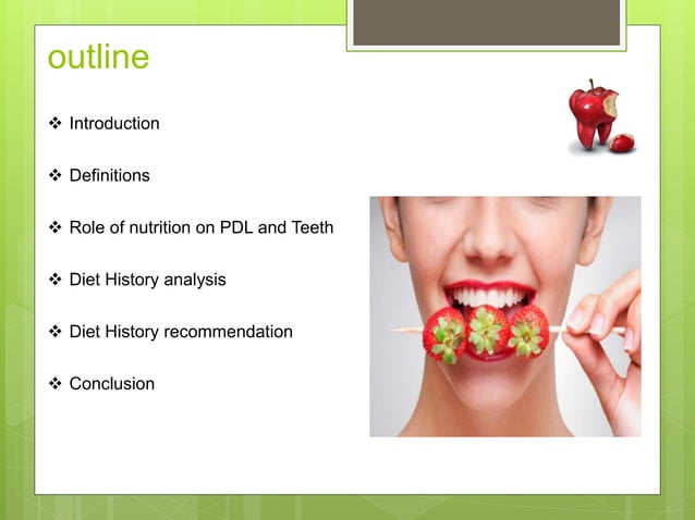 View of Effect of Nutrition and Diet on Periodontal health | PPTX | Dental ...